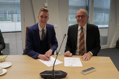 Naut de Vroome nieuwe jeugdbestuurder Waterschap Drents Overijsselse Delta